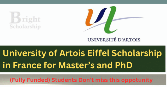 University of Artois Eiffel Scholarship 2027 in France (Fully Funded)